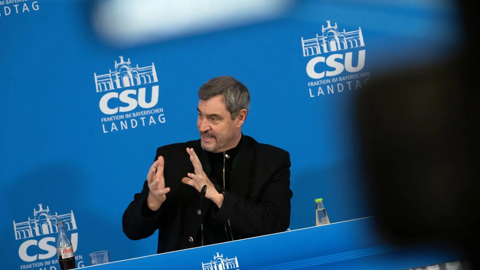 Will Länder fusionieren: Markus Söder.  (Foto: Pia Bayer/dpa)