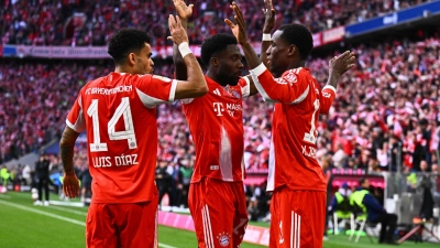 Jubeln die Bayern in Mainz auch ohne etliche Stammspieler? (Archivbild) (Foto: Tom Weller/dpa)