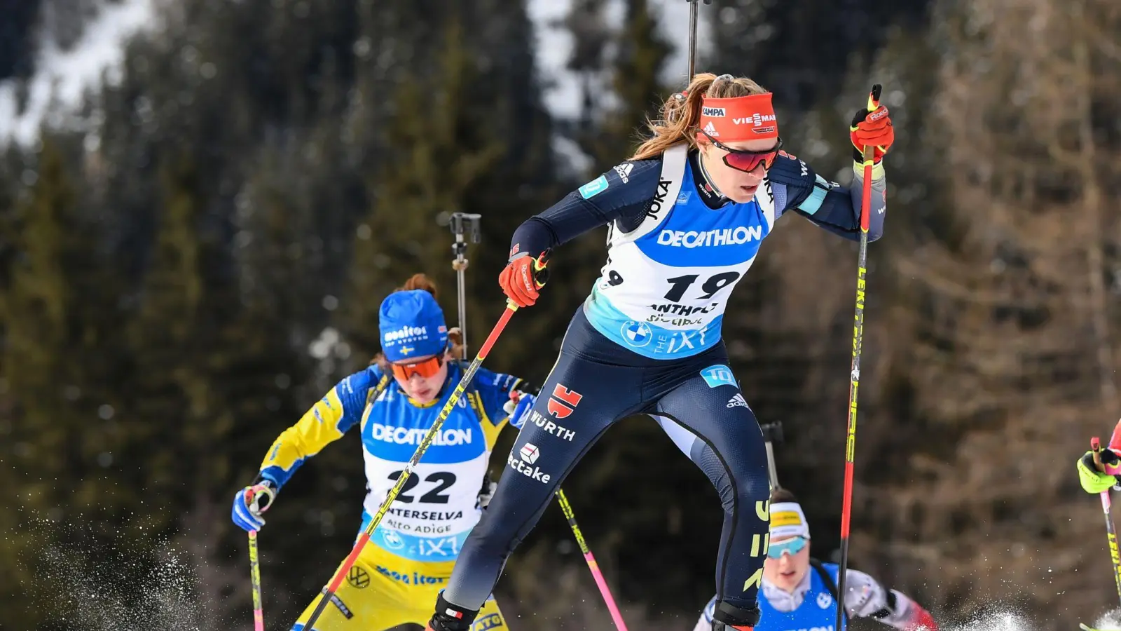 Hanna Kebinger war die Schlussläuferin der deutschen Biathlon-Staffel. (Foto: Christian Einecke/dpa)