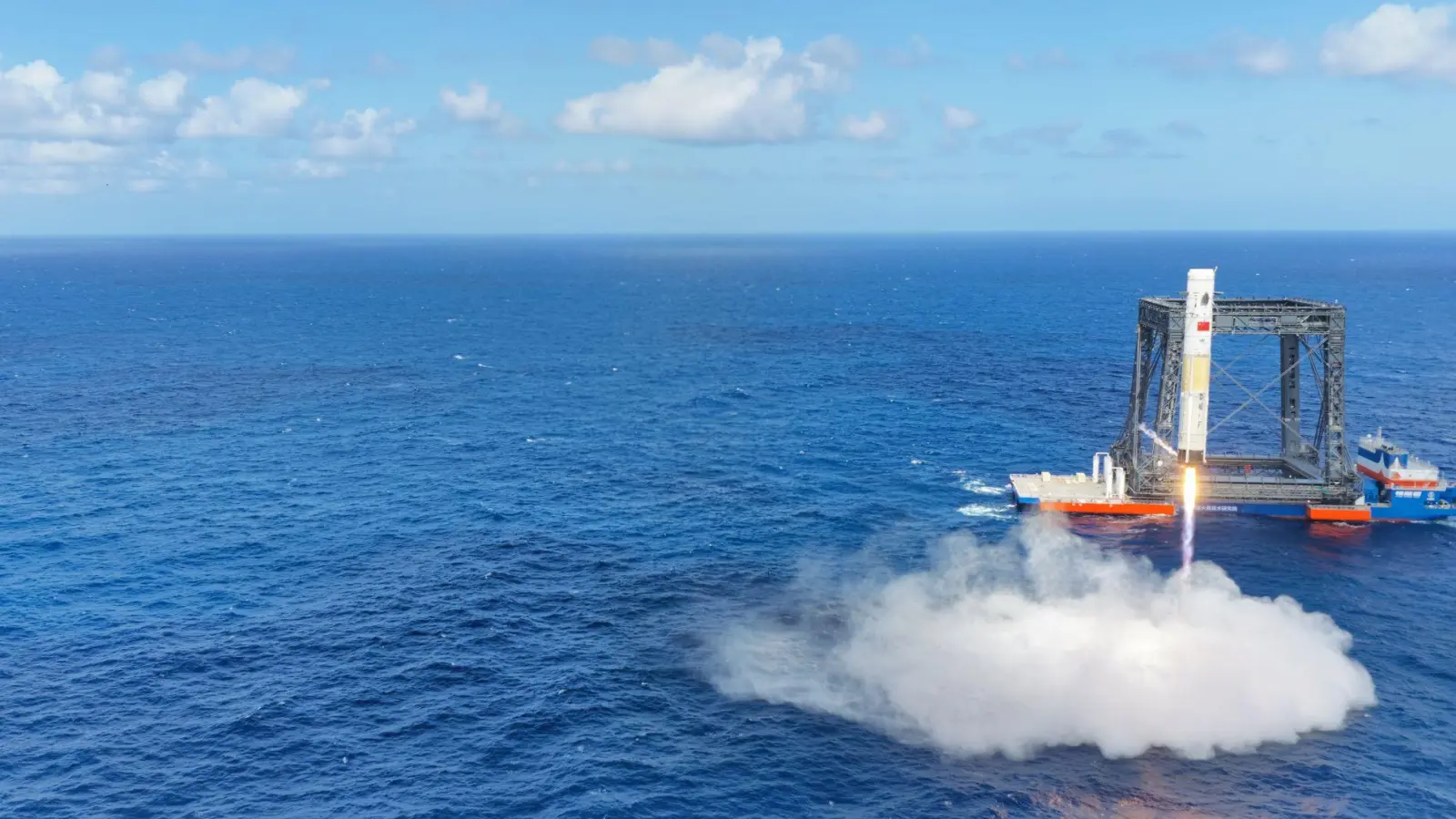 Mit dem Test machte China einen weiteren Schritt für seine Mondmission.  (Foto: Han Qingce/XinHua/dpa)