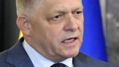 Der slowakische Ministerpräsident Robert Fico (Archivbild) (Foto: Roman Hanc/TASR/dpa)