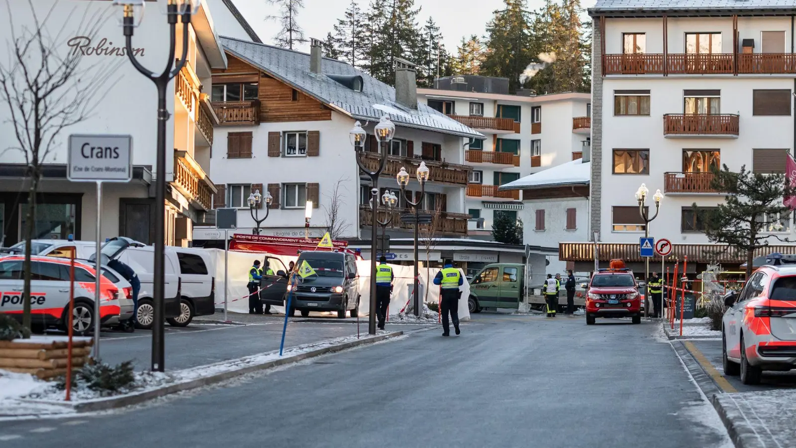 Die Polizei spricht von einem „schwerwiegenden Vorfall“. (Foto: Alessandro Della Valle/KEYSTONE/dpa)
