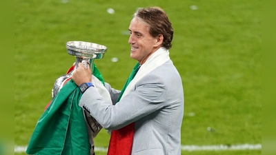 2021 holte Roberto Mancini mit Italien den EM-Titel. (Archivbild) (Foto: Mike Egerton/Press Association/dpa)