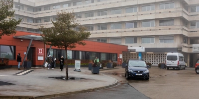 Im Klinikum Ansbach herrschte am Mittwoch wegen zahlreicher Glätteunfälle großer Andrang in der Notaufnahme. (Foto: Evi Lemberger)