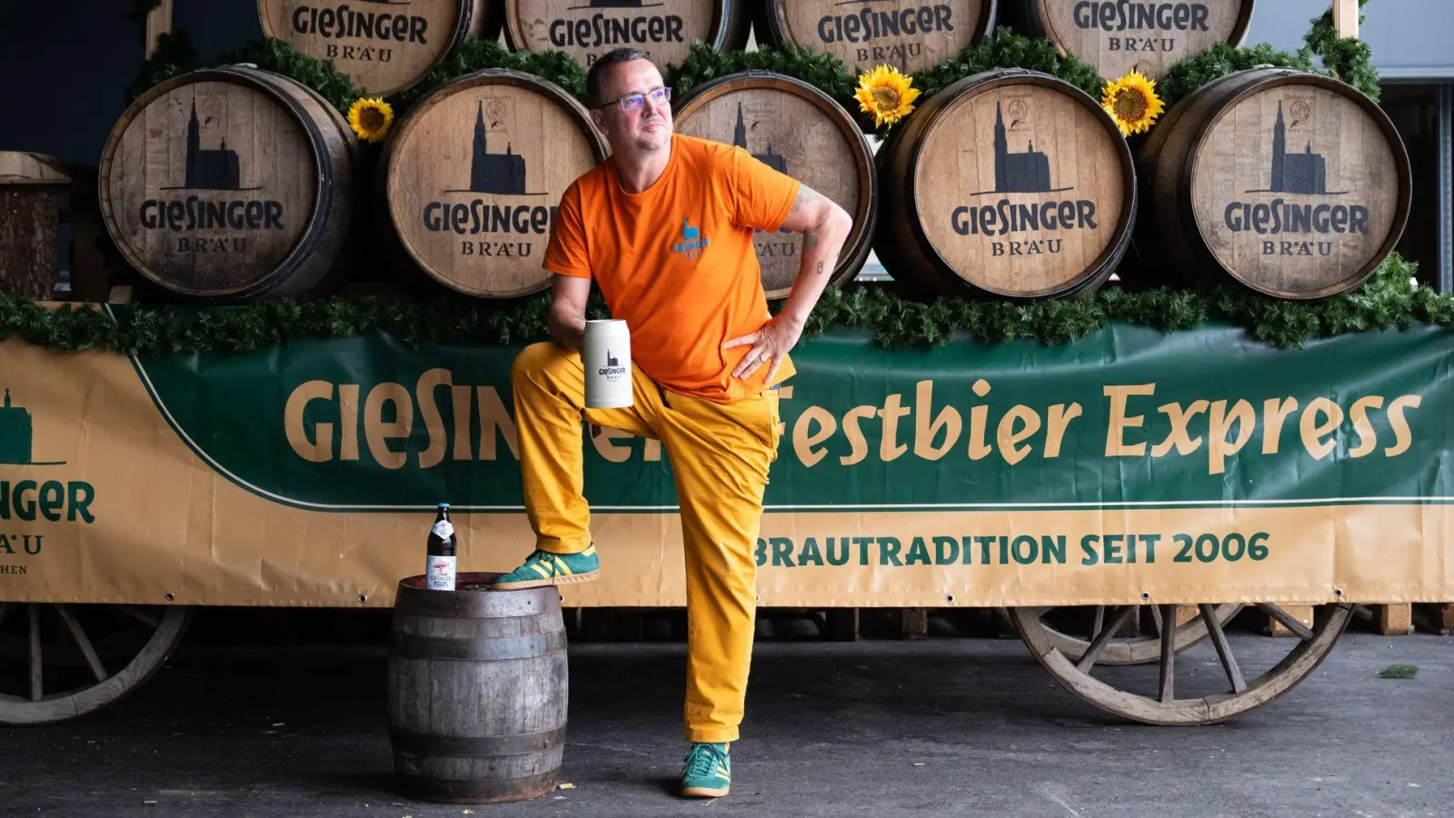 Einen Festwagen hätte er schon für die Wiesn: Brauereichef Marx. (Foto: Lukas Barth/dpa)