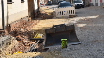 Die Alte Bahnhofstraße gehört zu den vielen Baustellen in Neustadt. (Foto: Ute Niephaus)