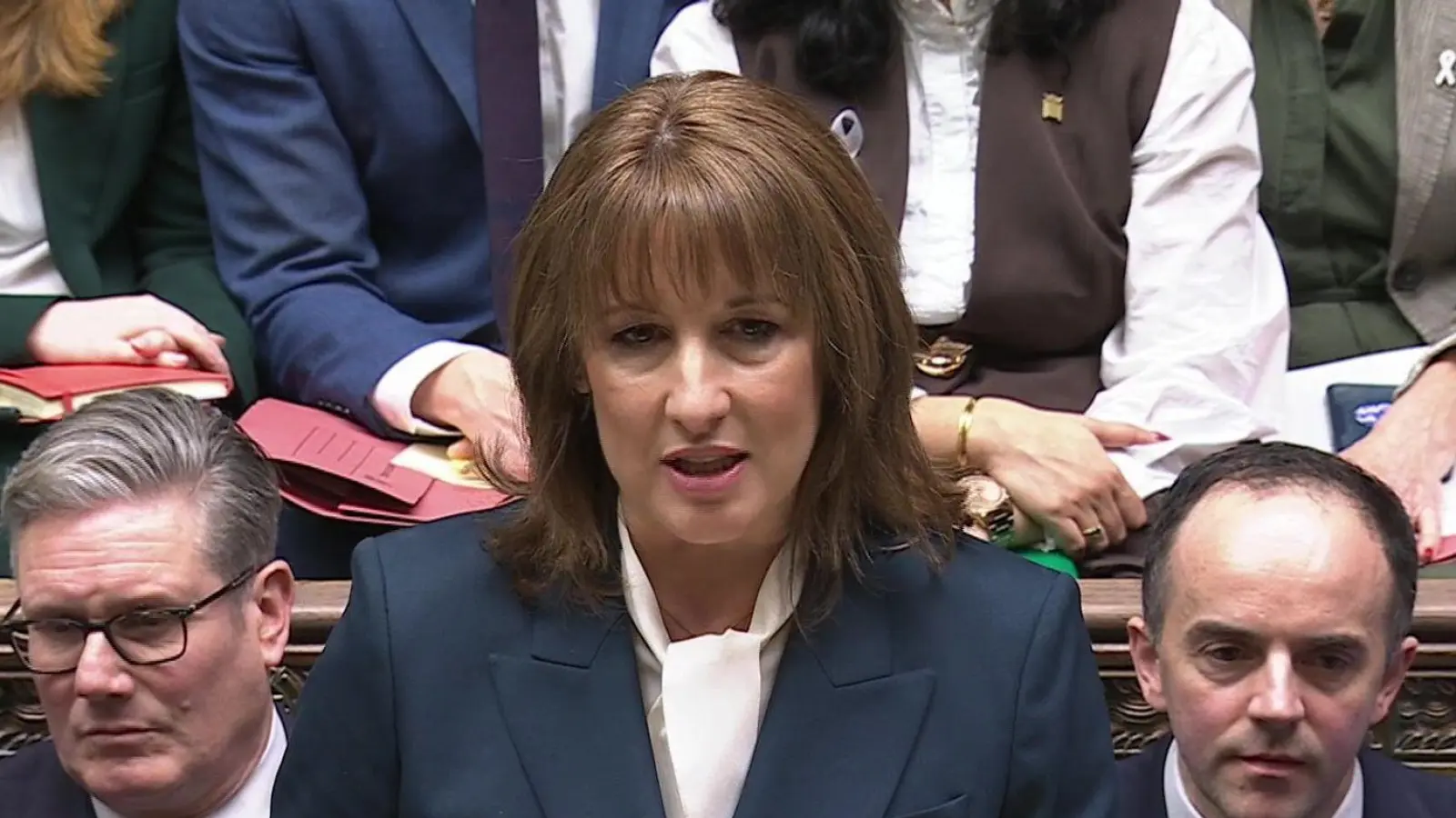 Da war eigentlich schon alles gesagt: Finanzministerin Reeves stellt dem Parlament ihren Haushalt vor. (Foto: House Of Commons/Uk Parliament/PA Wire/dpa)