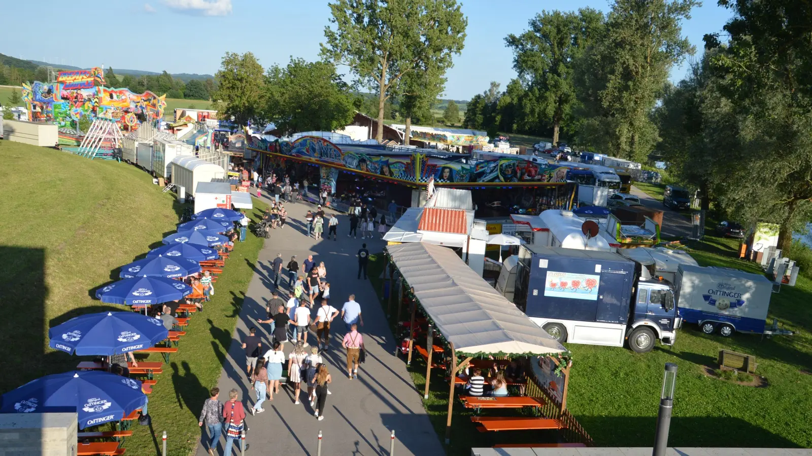 Gespannt dürfen die Gäste auf die Gestaltung des Volksfestplatzes sein, der sicherlich ein anderes Bild als im Vorjahr zeigen wird. (Foto: Peter Tippl)