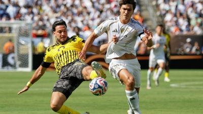 Borussia Dortmund mühte sich gegen Real vergeblich. (Foto: Adam Hunger/FR110666 AP/AP/dpa)