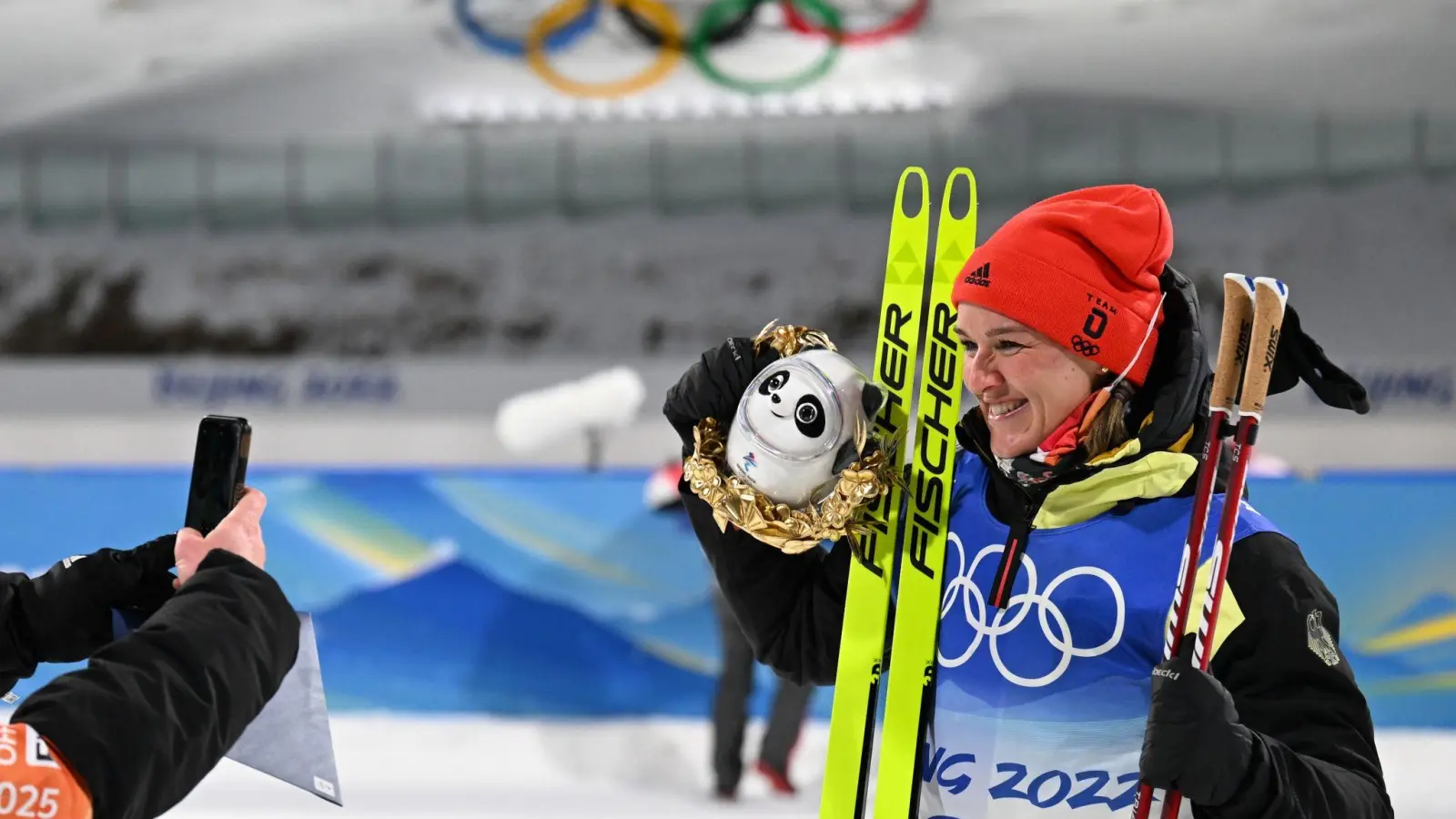 Landete in Peking einen Gold-Coup: Biathletin Denise Herrmann. (Foto: Hendrik Schmidt/dpa-Zentralbild/dpa)