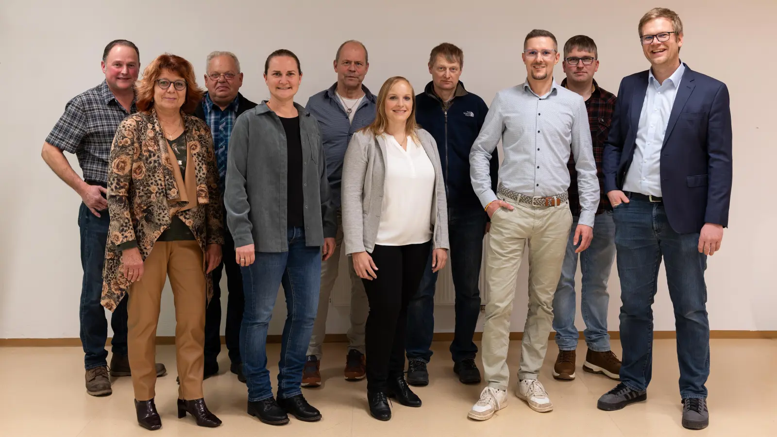 Die Kandidierenden der CSU Lehrberg starten mit Optimismus ins Wahljahr 2026. (Foto: Silviu Eparu)