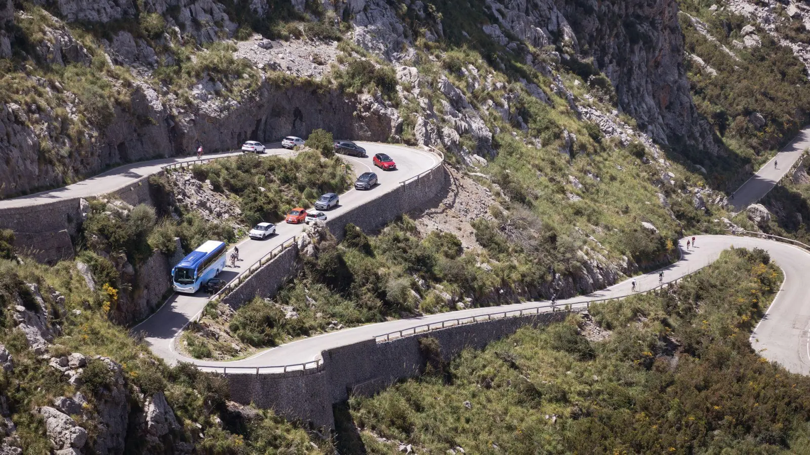 Hin und her: Besonders kurvige Passagen stellen Reisekranke vor Herausforderungen. (Foto: Clara Margais/dpa/dpa-tmn)