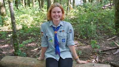 In der freien Natur fühlt sich Pfadfinderin Dajana Pissors so richtig wohl. (Foto: Andrea Walke)