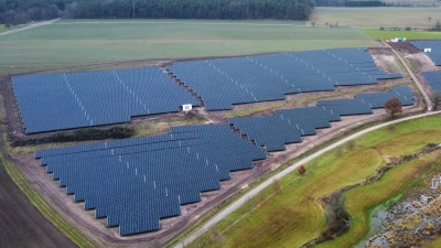 Der Solarpark Flachslanden (Anlage in Rangenmühle). (Foto: HEG Energie GmbH & Co. KG)