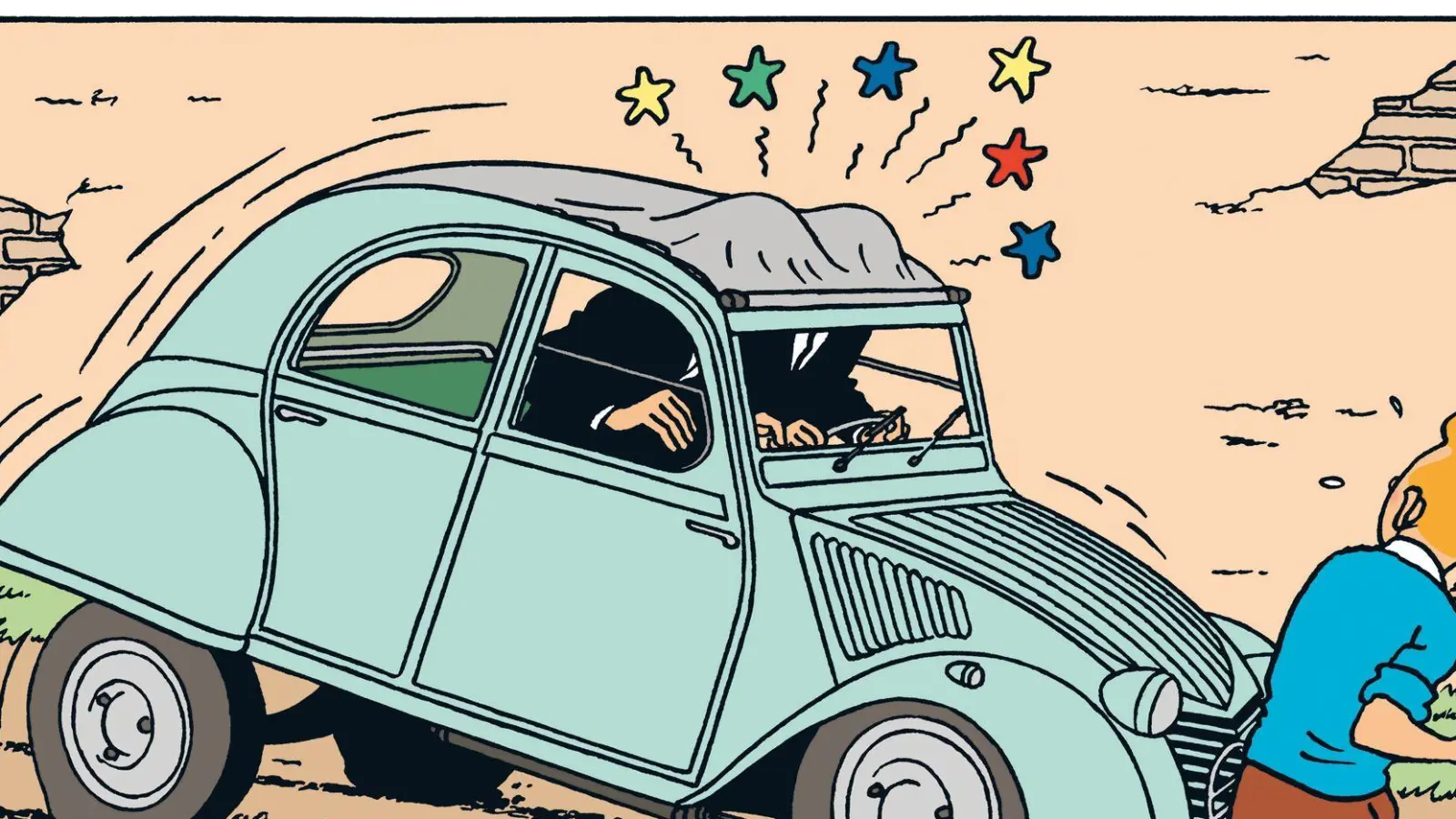 Tim und Struppi auf Rädern: Das Musée National de l’Automobile in Mülhausen zeigt von April bis November ikonische Fahrzeuge aus den Comics in „echt“. (Foto: Hergé/Musée National de l'Automobile/dpa-tmn)