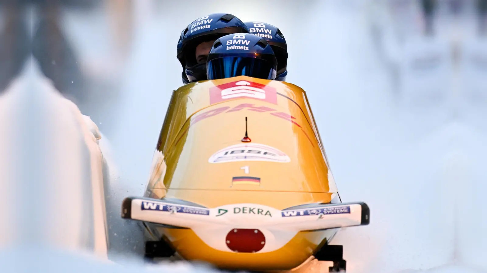 Für das Team um Pilot Francesco Friedrich und Felix Straub reichte es in Lillehammer (hier eine Szene vom Training) nicht zu einem Sieg im Viererbob-Weltcup. (Foto: BSD/Viesturs Lacis)