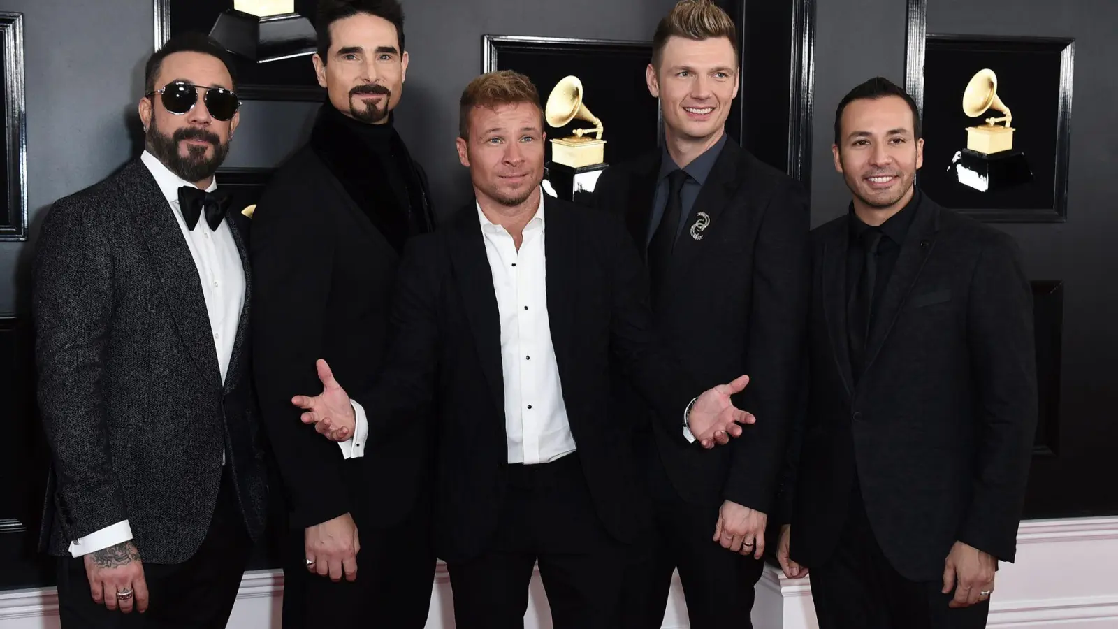 Die Backstreet Boys sind auf dem Glücksgefühle-Festival auf dem Hockenheimring aufgetreten - laut Veranstalter ihr einziges Konzert in Europa in diesem Jahr. (Archivbild) (Foto: Jordan Strauss/Invision/AP/dpa)