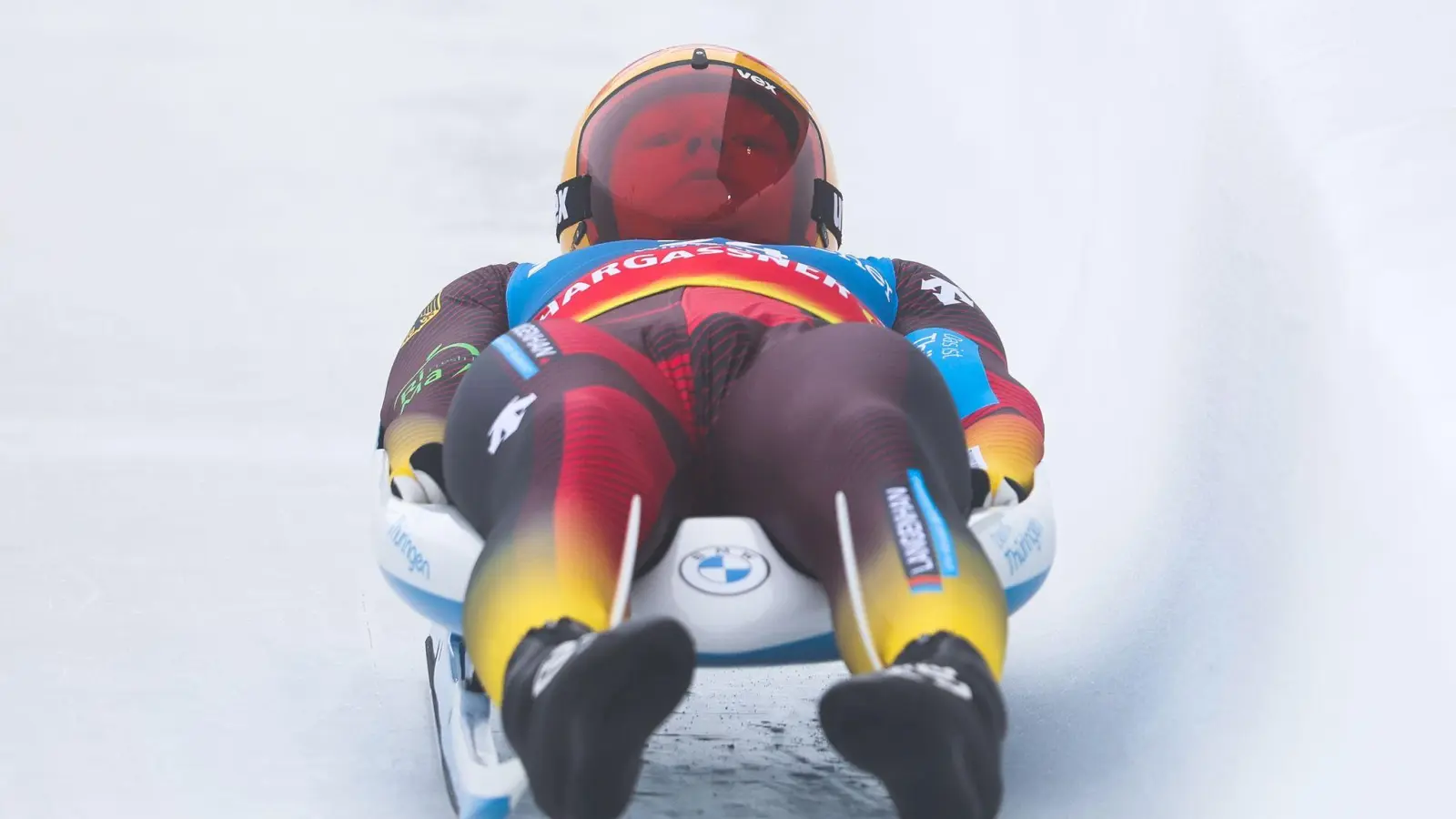 Rodler Max Langenhan siegte in St. Moritz. (Foto: Friso Gentsch/dpa)