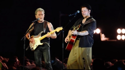 Oerding und Maffay bringen im Oktober ein gemeinsames Album heraus.  (Foto: Gregor Fischer/dpa)