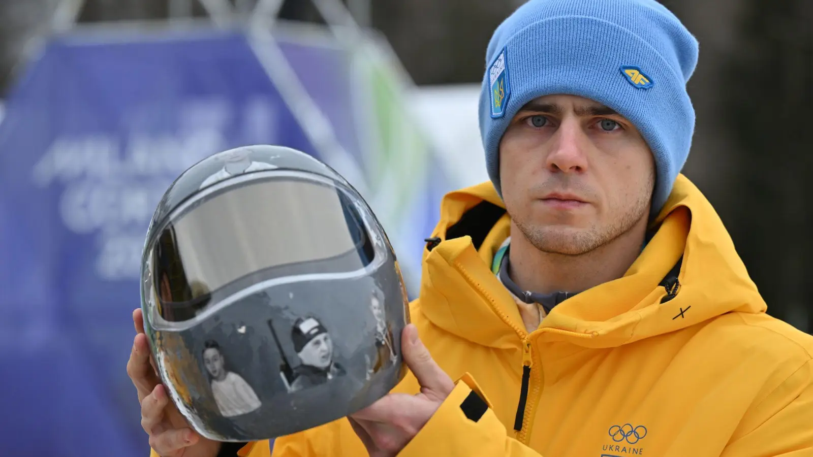 Von den olympischen Wettbewerben ausgeschlossen: Der ukrainische Skeleton-Pilot  Wladislaw Heraskewytsch. (Foto: Robert Michael/dpa)