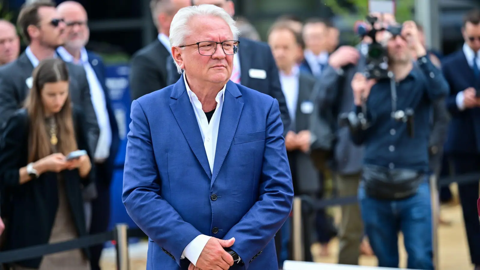 Rheinmetall-Chef Armin Papperger steht unter besonderem Personenschutz. (Archivbild) (Foto: Sebastian Christoph Gollnow/dpa)