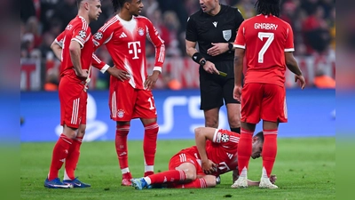Josip Stanisic muss gegen Real Madrid einstecken. (Foto: Sven Hoppe/dpa)