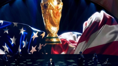 In Washington wurden die Gruppen für die Fußball-WM 2026 ausgelost. (Foto: Alex Brandon/AP/dpa)