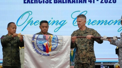 Rund 17.000 Soldaten aus sieben Ländern nehmen am diesjährigen „Balikatan“-Manöver teil. (Foto: Aaron Favila/AP/dpa)
