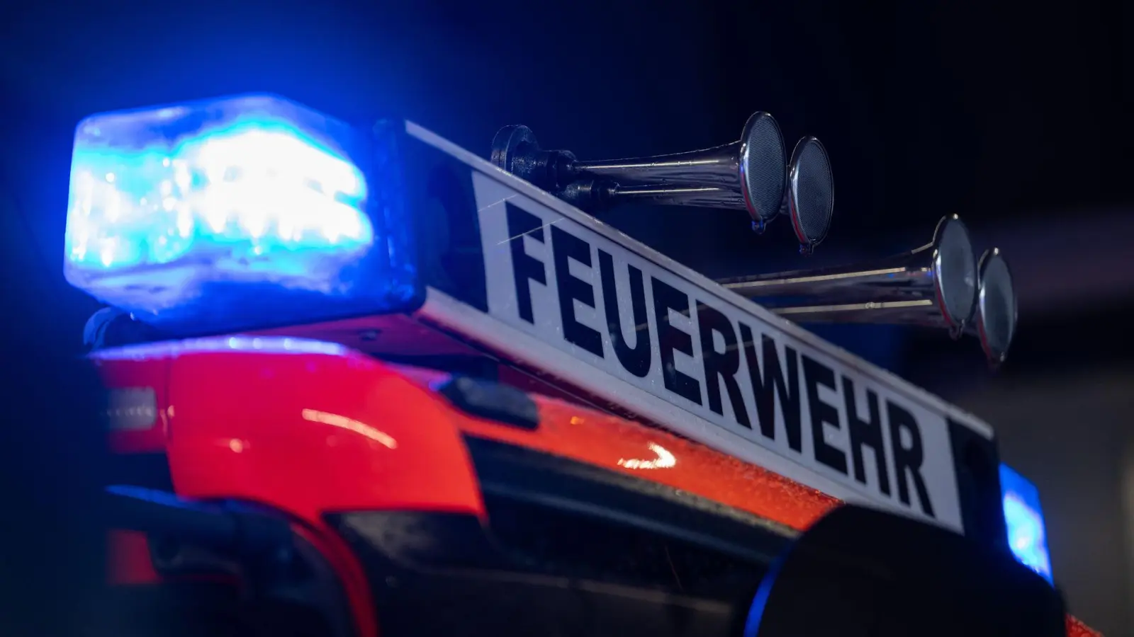 Die Feuerwehr löschte auf dem Gelände eines Holzbodenwerks mehrere Stunden lang. (Symbolbild) (Foto: Marijan Murat/dpa)