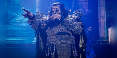 Die Finnische Band Lordi, 2006 Gewinner des Eurovision Song Contests und bekannt für ihre ungewöhnlichen Bühnenoutfits, sorgte mit ihrem Auftritt für einen der Höhepunkte. (Foto: Mirko Fryska)