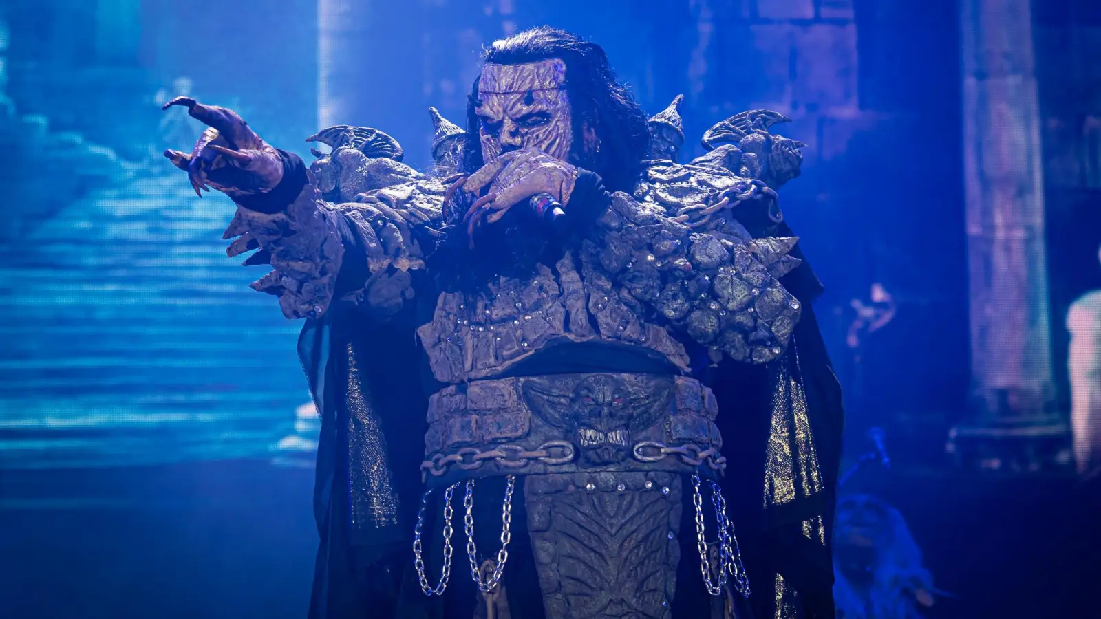 Die Finnische Band Lordi, 2006 Gewinner des Eurovision Song Contests und bekannt für ihre ungewöhnlichen Bühnenoutfits, sorgte mit ihrem Auftritt für einen der Höhepunkte. (Foto: Mirko Fryska)