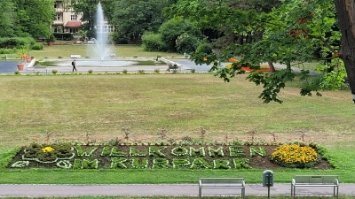 Bad Windsheim will sich für die Landesgartenschau fein rausputzen. Der Kurpark spielt bei den Planungen eine zentrale Rolle. (Foto: Nina Daebel)