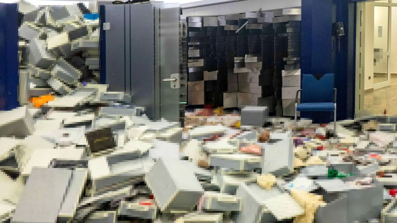 Wochenlange Suche nach der Nadel im Heuhaufen - jetzt ist der Tresorraum wieder frei  (Foto: -/Polizei Gelsenkirchen/dpa)