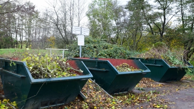 Der Grüngut-Sammelplatz in der Bleiche ist noch wenige Wochen in Betrieb, ab 1. Dezember steht er für die Bürgerinnen und Bürger aber nicht mehr zur Verfügung. (Foto: Irmeli Pohl)