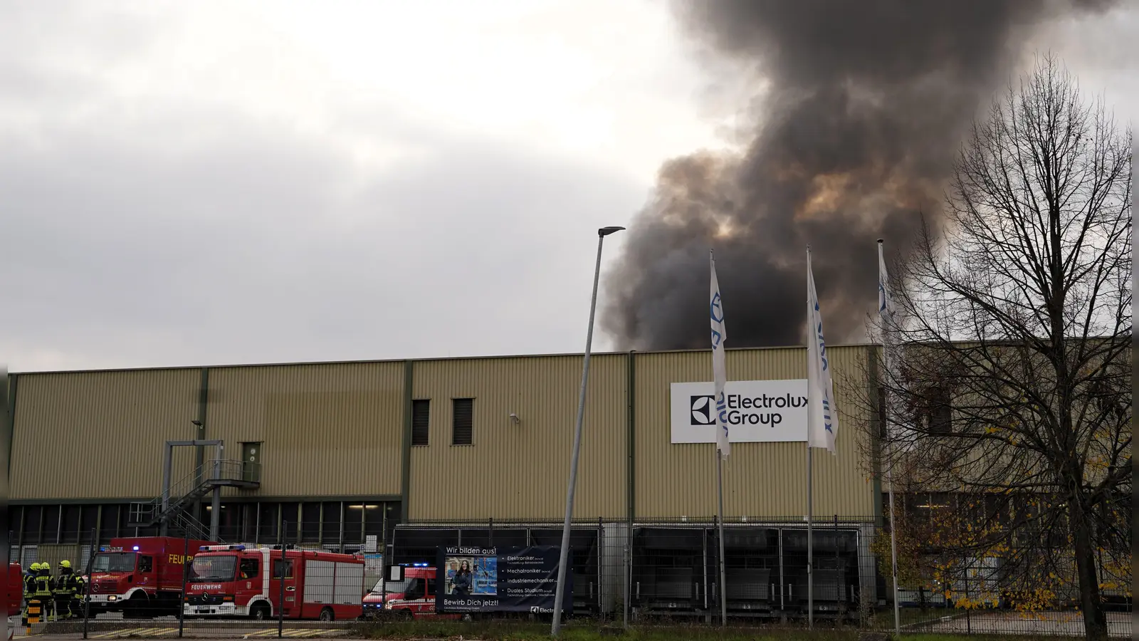 Der zweite Brand bei Electrolux in Rothenburg richtete mutmaßlich einen Millionenschaden an. (Foto: Simone Hedler)