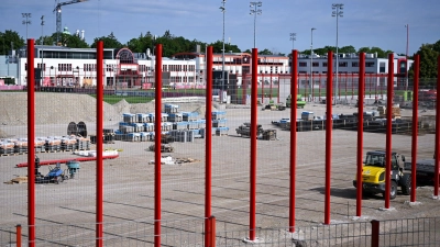 Es wird viel gebaut an der Säbener Straße. (Foto: Sven Hoppe/dpa)
