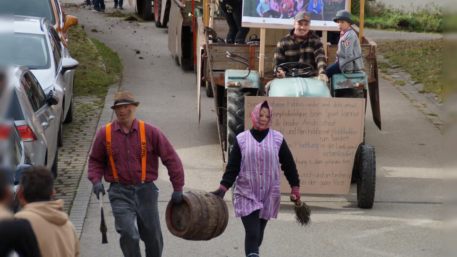 Der Kirchweihumzug erfreut sich seit jeher großer Beliebtheit. (Foto: Gemeinde Adelshofen)