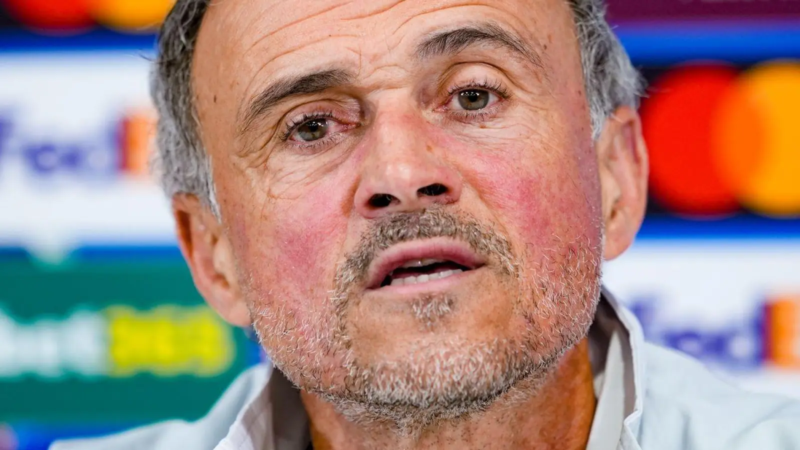 Klare Ansage von Luis Enrique nach Kritik.  (Foto: Peter Byrne/PA Wire/dpa)