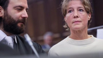 Unternehmerin Christina Block wird von Rechtsanwalt Ingo Bott vertreten. (Foto: Christian Charisius/dpa/Pool/dpa)