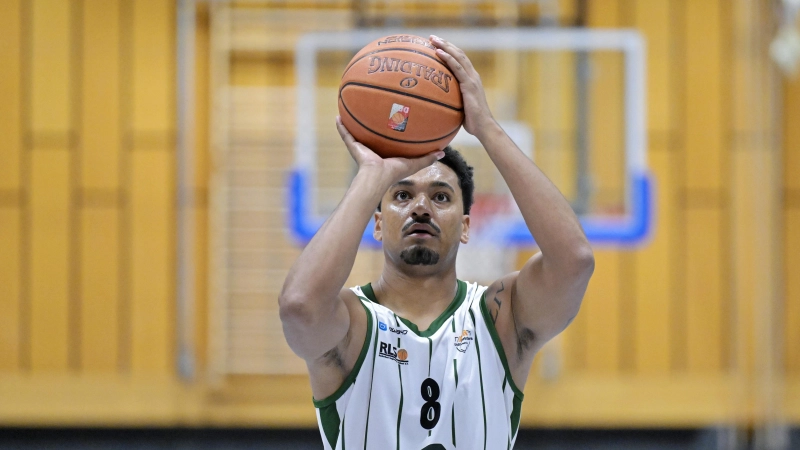 Aaron Winkelspecht (hier in einem Heimspiel) steuerte 29 Punkte zum Sieg bei. (Foto: Martin Rügner)