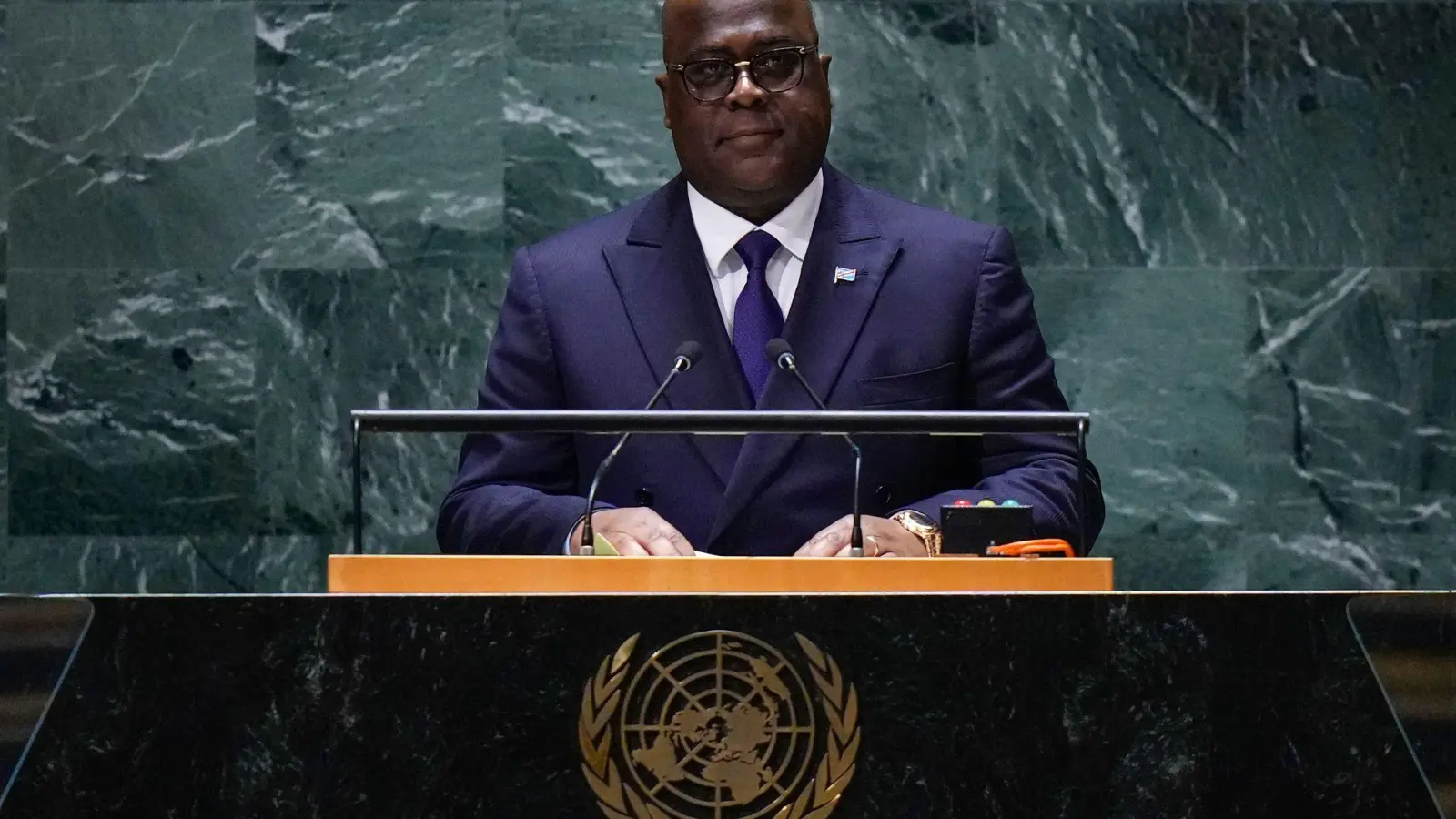 Der Präsident der Demokratischen Republik Kongo, Félix Tshisekedi. (Archivbild) (Foto: Frank Franklin II/AP)