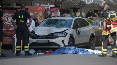Amokfahrt in Leipzig. (Foto: Sebastian Willnow/dpa)