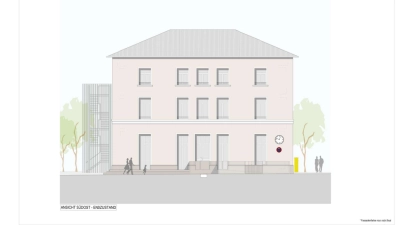 So könnte der Musikbahnhof in Heilsbronn einmal aussehen. (Grafik: Büro Century 3 Europe)