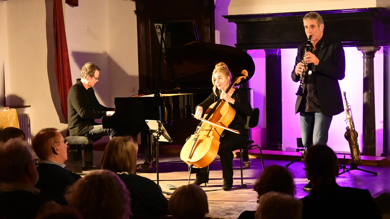 Das Ensemble „Trio Sfera“ begeisterte zum Auftakt der Schwarzenberger Schlosskonzerte. (Foto: Judith Marschall)