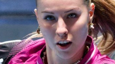Im EM-Endspiel: Die deutsche Tischtennis-Meisterin Annett Kaufmann. (Foto: Manfred Schillings/dpa)