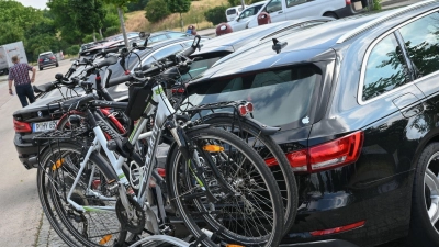 Das schwere E-Bike muss auf jeden Fall mit in den Urlaub? Dann eignet sich ein Fahrradträger für Anhängerkupplungen. (Foto: Patrick Pleul/dpa-Zentralbild/dpa-tmn)