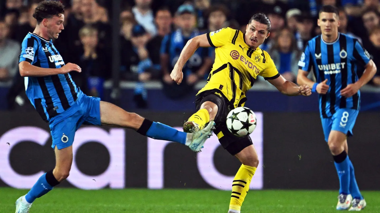 Marcel Sabitzer ist unzufrieden mit seiner Position bei Borussia Dortmund (Foto: Federico Gambarini/dpa)