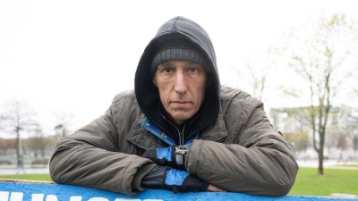 Aktivist Wolfgang Metzeler-Kick befindet sich seit dem 7. März im Hungerstreik. (Foto: Sebastian Gollnow/dpa)