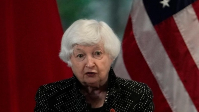 US-Finanzministerin Janet Yellen ist nach China gereist. (Foto: Andy Wong/AP POOL/AP)