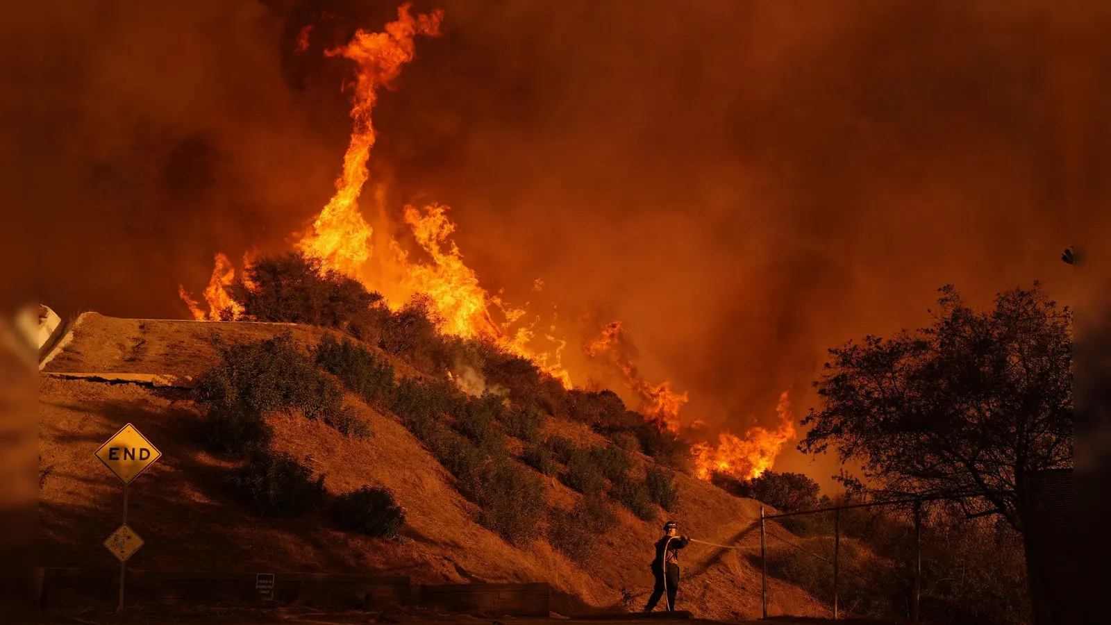 Seit dem 7. Januar 2025 wüten im Großraum Los Angeles eine Reihe von Großbränden. (Archivbild) (Foto: Jae C. Hong/AP/dpa)